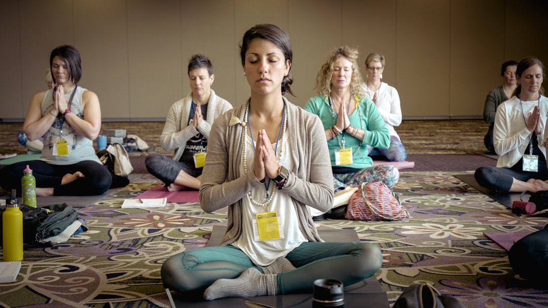 Photo Golfer meditating